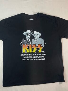 Black KISS Graphic Short Sleeve Tee
